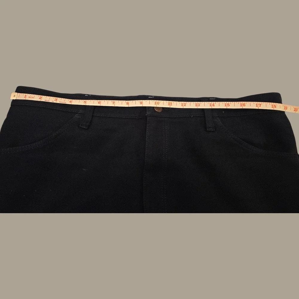 Wrangler Navy Work Pants Men's 38x29.5 Poly Blend‎ Straight Leg Uniform Utility